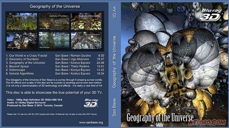 Geography of the Universe